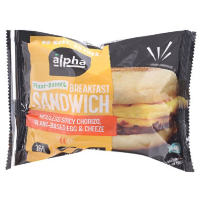 Alpha Foods Breakfast Sandwich Chorizo - 5.5 OZ - Image 2