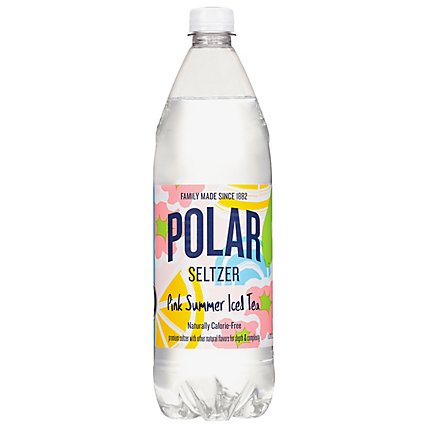 Polar Pink Summer Iced Tea Seltzer - 33.8 FZ - Image 1