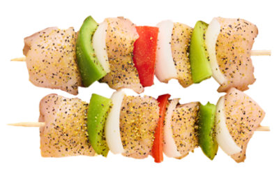 Lemon Pepper Marinade Chicken Kabob With Vegetables - 1.25 Lb - Image 1