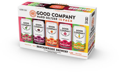 Breckenridge Brewery Good Company Hard Seltzer Variety Pack Cans - 15-12 Fl. Oz. - Image 1