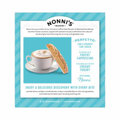 Nonnis Cinnamon Streusel Biscotti - 6.88 OZ - Image 4