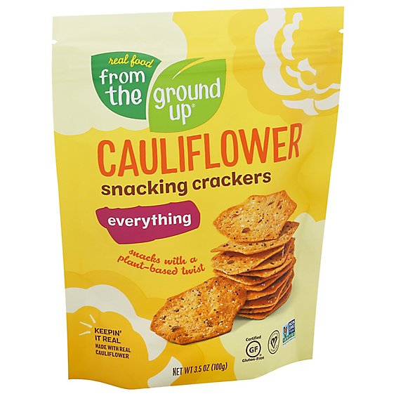 From The Ground Up Snacking Crackers Everything Cauliflower - 3.5 Oz