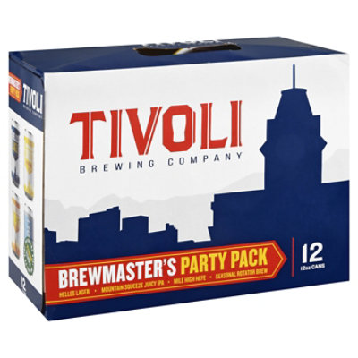 Tivoli Brewmaster Variety Pk 12pk In Cans - 12-12 FZ - Image 1