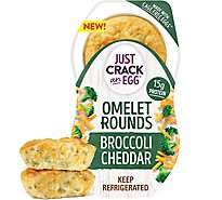 Just Crack An Egg Omelet Rounds Broccoli Cheddar Egg Bites Pack - 2 Count