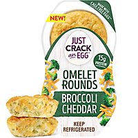 Just Crack An Egg Omelet Rounds Broccoli Cheddar Egg Bites Pack - 2 Count - Image 1