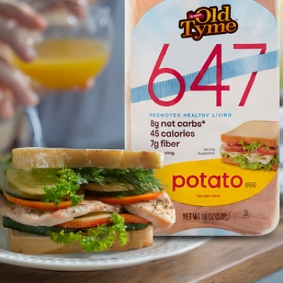 Schmidt Old Tyme 647 Potato Low Calorie Keto Bread Loaf - 19 Oz - Image 5