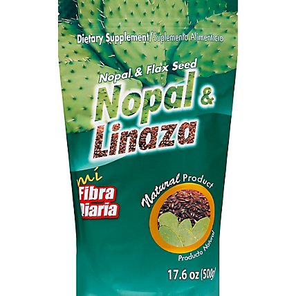 Mi Fibra Diaria Nopal & Flax Seed Natural - 1.102 Lb - Image 2