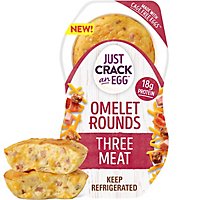 Just Crack An Egg Omelet Rounds Three Meat Egg Bites Pack - 2 Count - Image 1