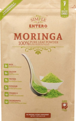 Simple Y Entero Moringa Supplement Leaf Powder 100% Pure - 8 Oz - Image 2