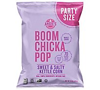Angie's BOOMCHICKAPOP Gluten Free Sweet And Salty Kettle Corn Popcorn Party Size - 10 Oz