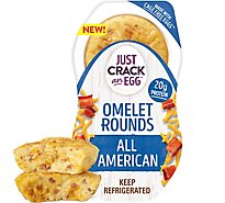 Just Crack An Egg Omelet Rounds All American Egg Bites Pack - 2 Count