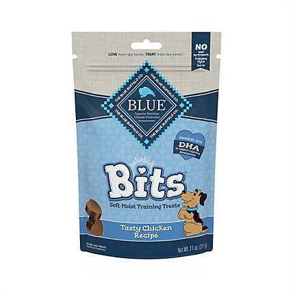 Blue Bits Natural Soft Moist Chicken Recipe Training Dog Treats Bag - 11 Oz - Image 3