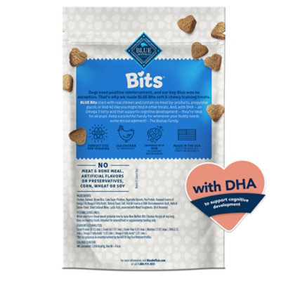 Blue Buffalo Bits Soft Dog Treats for Training Natural Ingredients & Enhanced with DHA - 11 Oz - Image 2