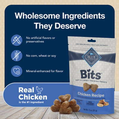 Blue Buffalo Bits Soft Dog Treats for Training Natural Ingredients & Enhanced with DHA - 11 Oz - Image 7