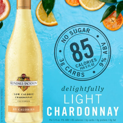 Kendall-Jackson Low Calorie Chardonnay White Wine - 750 Ml - Image 4