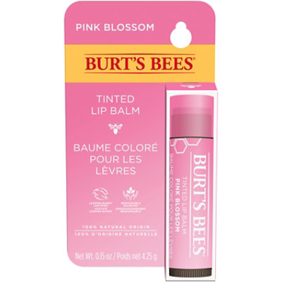 Burt's Bees Pink Blossom Tinted Lip Balm - 1-Pack - 0.15 oz.