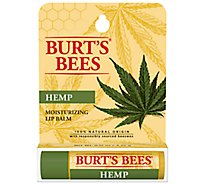 Burt's Bees 100% Natural Origin Moisturizing Hemp With Beeswax Lip Balm Tube - Each