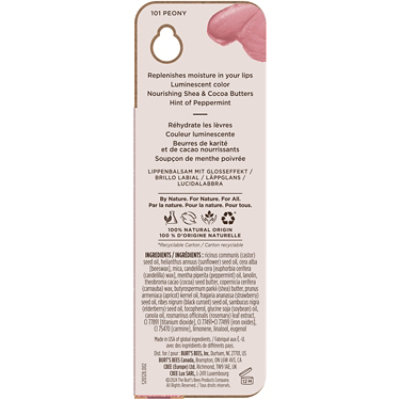 Burt's Bees Peony Moisturizing Lip Shimmer - 1 Count - Image 2