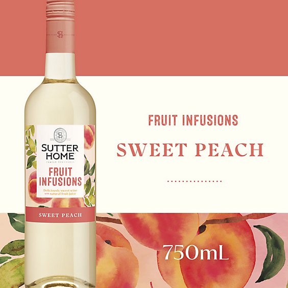 Sutter Home Fruit Infusions Sweet Peach White Wine Bottle - 750 Ml