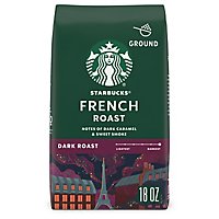 Starbucks French Roast 100% Arabica Dark Roast Ground Coffee Bag - 18 Oz - Image 1