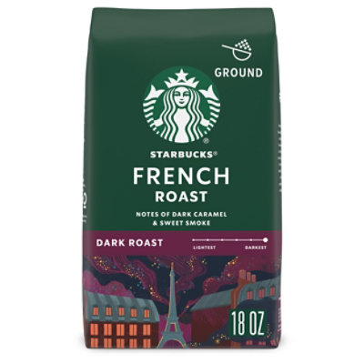 Starbucks Coffee Ground Dark Roast French Roast - 18 Oz