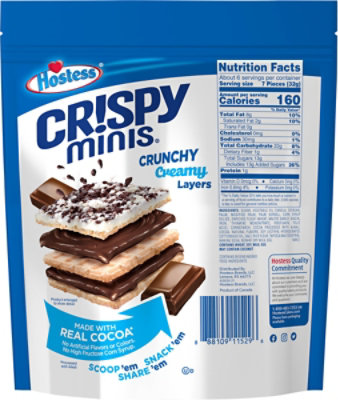 Hostess Crispy Minis Cookies & Creme Flavored Bite-Sized Wafer Snacks - 7.3 Oz - Image 6