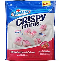 Hostess Crispy Minis Strawberries & Creme Flavored Bite-Sized Wafer Snacks - 7.3 Oz - Image 2