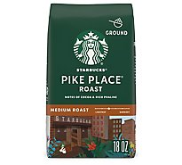 Starbucks Pike Place Roast 100% Arabica Medium Roast Ground Coffee Bag - 18 Oz