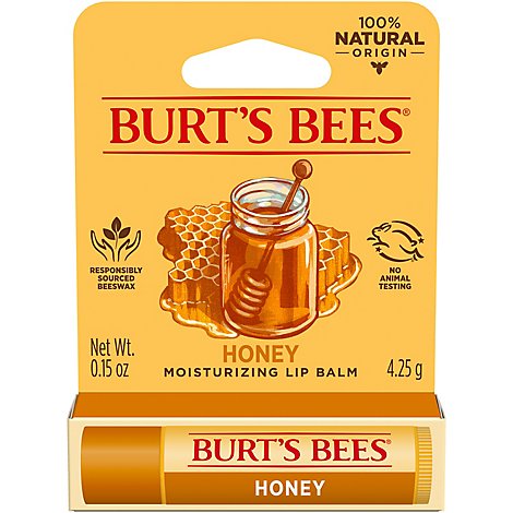 Burts Bees Lip Balm Honey - 0.15 OZ