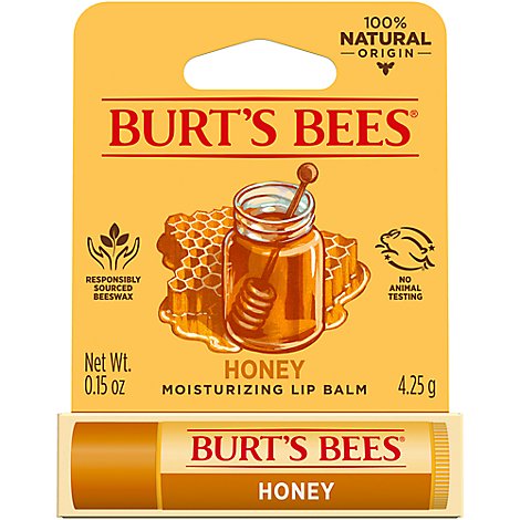 Burts Bees Lip Balm Honey - 0.15 OZ