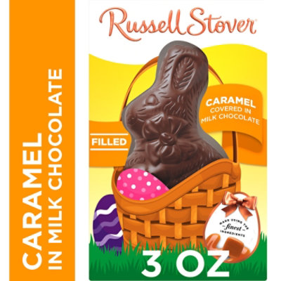 RUSSELL STOVER Easter Caramel Milk Chocolate Easter Bunny - 3 Oz