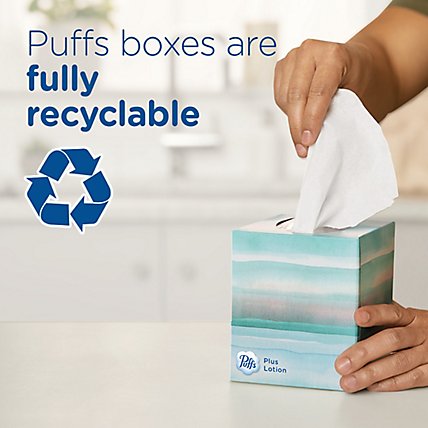 Puffs Ultra Soft Non-Lotion Facial Tissue Family Box - 6-124 Count - Image 4