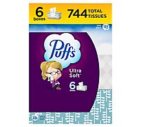 Puffs Ultra Soft Non-Lotion Facial Tissue Family Box - 6-124 Count