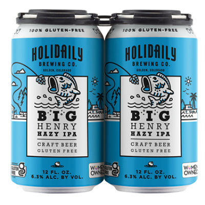 Holidaily Big Henry Hazy Ipa Cans - 4-12 FZ - Image 1