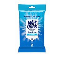 Wet Ones Ocean Breeze Antibacterial Hand Wipes - 25 Count