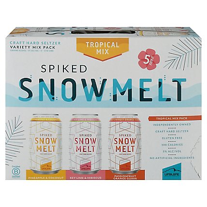 Upslope Snowmelt Spiked Seltzer Tropical Variety Pack  In Cans - 12-12 Fl. Oz. - Image 3