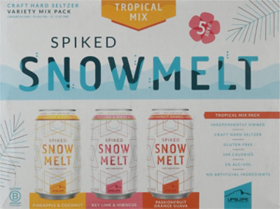 Upslope Snowmelt Spiked Seltzer Tropical Variety Pack  In Cans - 12-12 Fl. Oz. - Image 6