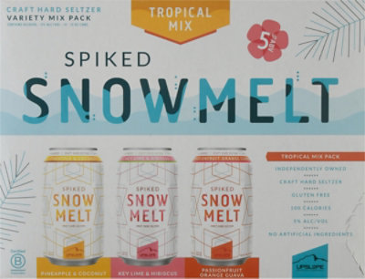 Upslope Snowmelt Spiked Seltzer Tropical Variety Pack  In Cans - 12-12 Fl. Oz. - Image 2