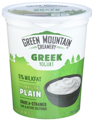 Green Mountain Creamery Plain Lowfat Greek Yogurt - 32 OZ - Image 1