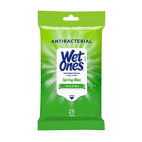 Wet Ones Spring Bliss Antibacterial Hand Wipes - 25 Count