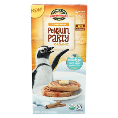 Nature's Path Envirokidz Penguin Party Cinnamon Frozen Waffles 8.5 Oz Tom Thumb