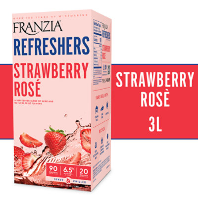 Franzia Refreshers Strawberry Rose Wine - 3 LT