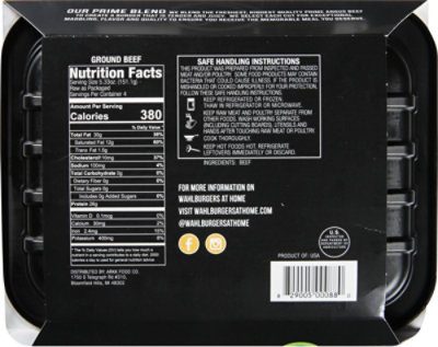 Wahlburger Prime Beef Patty - 1.33 LB - Image 6