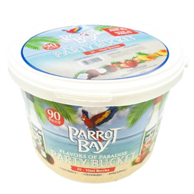 Parrot Bay Coconut Pineapple Strawberry Rum Party Bucky 90 Proof - 20-50Ml - Image 1