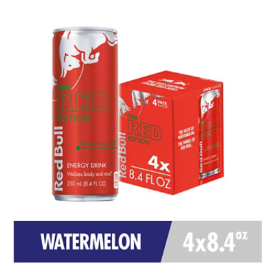 Red Bull Red Edition Energy Drink Watermelon 80mg Caffeine - 4-8.4 Fl. Oz.