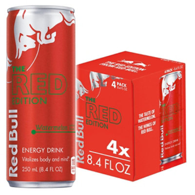 Red Bull Watermelon Energy Drink - 4-8.4 Fl. Oz. - Image 1