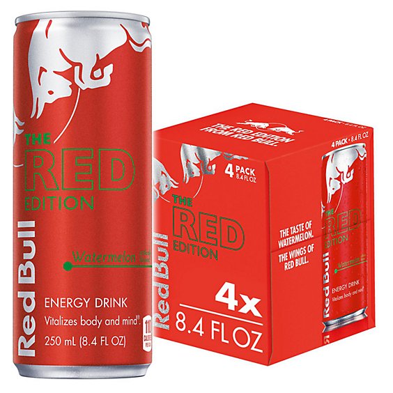 Red Bull Energy Drink Watermelon - 4-8.4 Fl. Oz.