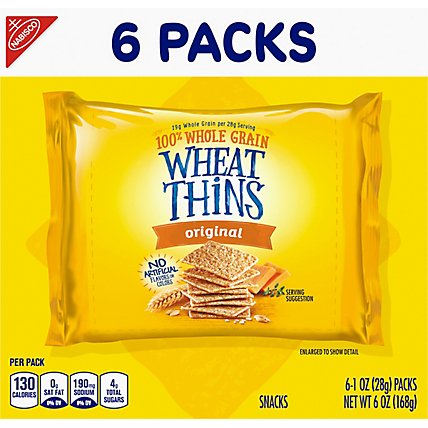 Wheat Thins Original Whole Grain Wheat Crackers - 6-1 Oz - Image 6