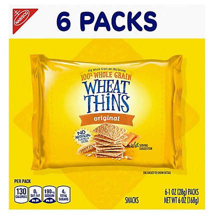 Wheat Thins Original Whole Grain Wheat Crackers - 6-1 Oz - Image 2