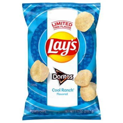 Lay's Potato Chips Doritos Crazy Cool Ranch Flavored - 7.75 OZ
